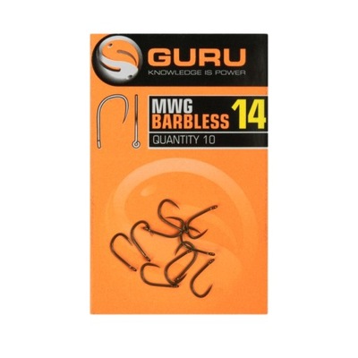 Guru Haczyki MWG Hooks - roz. 14 Barbless