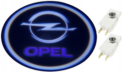 LOGOTIPO DIODO LUMINOSO LED LUCES PROJEKTORY DE PUERTA 2 PIEZAS OPEL INSIGNIA  