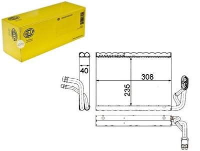 Hella испаритель кондиционера фото №1