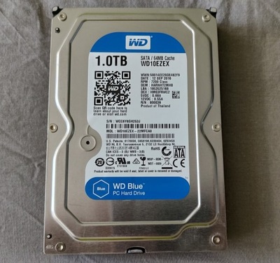 Dysk HDD WD Blue 1TB WD10EZEX +kabel SATA