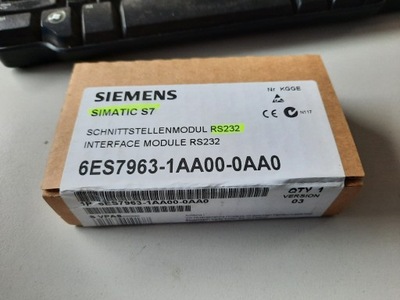 Siemens 6ES7963-1AA00-0AA0 Moduł SIMATIC S7