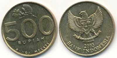 Indonezja 500 Rupiah - 2003r ... Monety