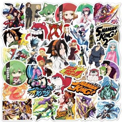 100 PIEZAS PEGATINAS SZTUKANIME SHAMAN KING GRAFFITI  