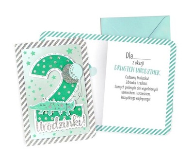 KARNET B6 URODZINY 2 CHŁOPIEC