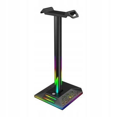 Podwójny stojak na słuchawki gamingowe RGB