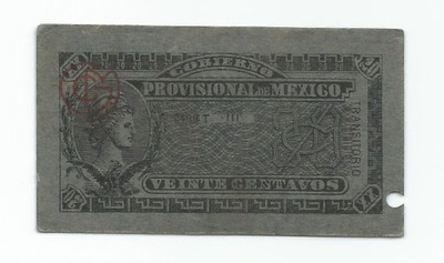 MEKSYK 20 CENTAVOS 1914 PS699 (8717)