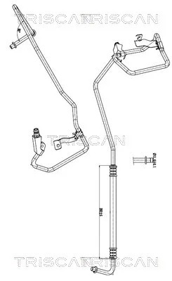 Шланг кондиционера fiat 500 07- фото №1