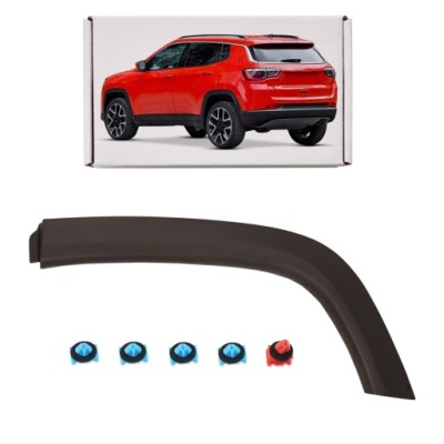 Jeep compass ii mp 2017-2020 молдинг крила лівий задня 5up19rxfac + кліпси фото №1
