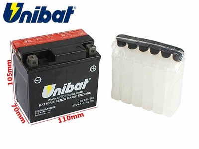 АКУМУЛЯТОР UNIBAT CBTX5L-BS P+ 4AH YTX5L-BS