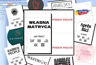 WŁASNA MATRYCA – PROJEKT WZORU/LOGO/GRAFIKI