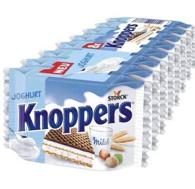 Knoppers Wafelki Jogurtowe Jogurt z Niemiec