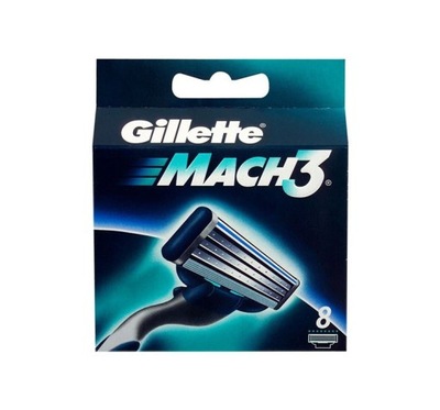 Gillette Mach3 Ostrza Do Maszynki 8 Sztuk
