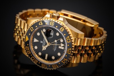 złoty zegarek Rolex GMT MASTER II