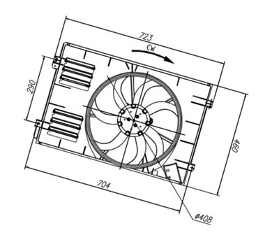 Вентилятор радіатора - nrf 47925 фото №1