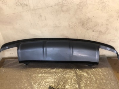 Audi q7 s-line 4m0807521b накладка диффузор спойлер бампер фото №1