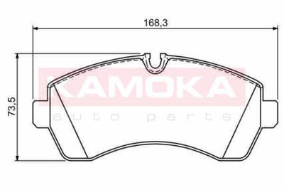 ZAPATAS DE FRENADO PARTE DELANTERA KAMOKA JQ1012089  