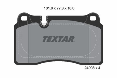 ZAPATAS DE FRENADO AUDI PARTE DELANTERA A3/TT 09- 2,5 RS QUATTRO 09-14 2409803  