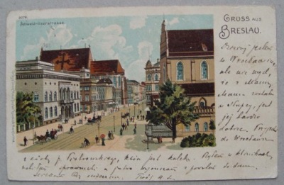Wrocław, Breslau, ul. Świdnicka, 1901