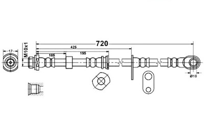 LAIDAS HAM. ELAST. MITSUBISHI P. L200 2,5 DI-D 06-15 PR 