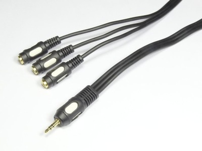 Kabel JACK 3.5 - 3GN. 3.5 ŁEZKA JKP41 0.5m