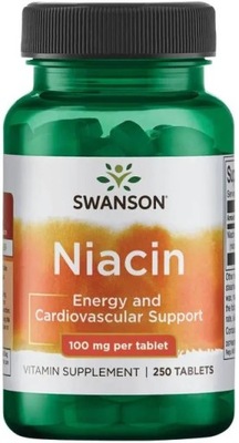 Swanson Niacyna Niacin 100mg 250 tabs