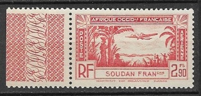 Sudan fran. xx R1199 samolot lotnictwo MNH VF