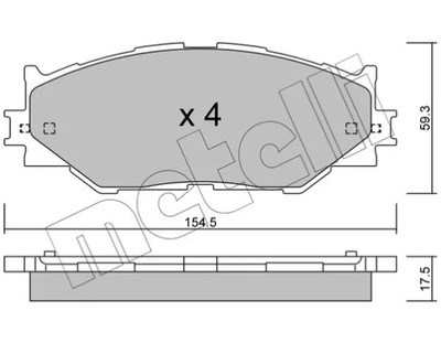 TRINKELĖS HAM.LEXUS IS220D 05- 