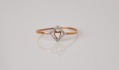 Diamant Vendome pierścionek ze złota z diamentem