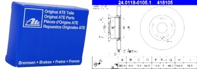 ДИСК ТОРМОЗНОЙ VW T4 90-96 ШЕСТЕРНИ 15 (282X18MM) TARC