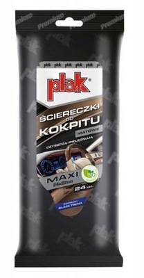 PLAK ŚCIERECZKI DO KOKPITU MATOWE MAXI 24szt BLACK