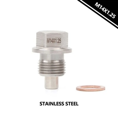 Stainless steel Magnetic Oil Drain Plug - Compatible with Engine and~23097 