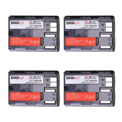 1800mAh BP-511 BP-511A baterie dla Canon EOS 5D 10D 20D 30D 40D 50D 300D