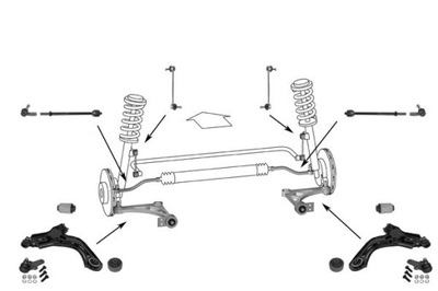 ВАЖІЛЬ КОМПЛЕКТ ПІДВІСКА FORD FIESTA IV 321037-1 321037-1