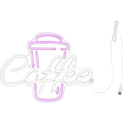 Dekoracja LED napis Coffee PLEXY