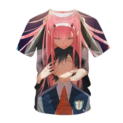 Darling In The Franxx 3D Print T-Shirt,A,6XL