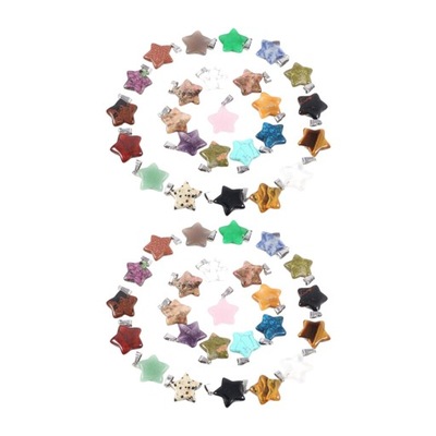 50x Wisiorek z zawieszką w kształcie gwiazdy DIY do tworzenia biżuterii Bransoletki damskie