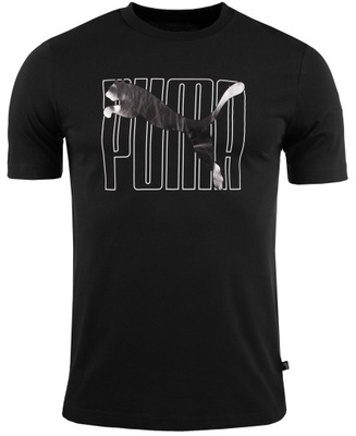 PUMA koszulka t-shirt męska logo sportowa roz.L