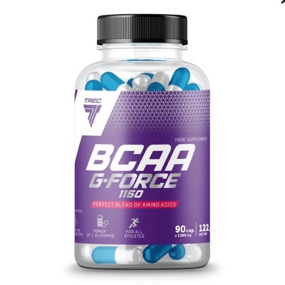 TREC BCAA G-FORCE 90 KAPS AMINOWASY Z GLUTAMINĄ