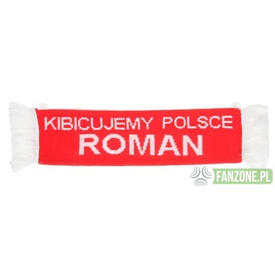Polska - szalik samochodowy z imieniem ROMAN!