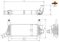 NRF RADUADOR INTERCOOLER NISSAN PATHFINDER 3 05- 2.5 DCI  
