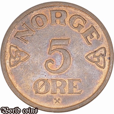 5 ORE 1955 NORWEGIA