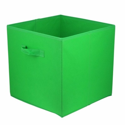 Pudełko tekstylne Kub 31 x 31 x 31 cm zielone