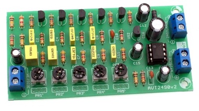 AVT2490B Korektor graficzny equalizer 5-kanałowy