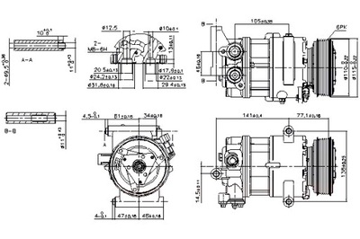 NISSENS COMPRESOR DE ACONDICIONADOR CITROEN JUMPER FORD TRANSIT TRANSIT  