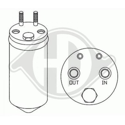Осушитель do chevrolet/daewoo matiz 01-05 фото №1