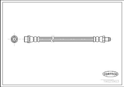 CORTECO 19025903 ПАТРУБОК ТОРМОЗНОЙ GIĘTKI AUDI