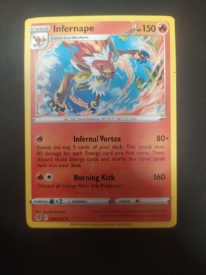 Infernape RARE Brilliant Stars 2022 rok 026/172 POKEMON TCG