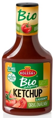 BIO Ketchup Łagodny Oryginalny 340g BEZ glutenu