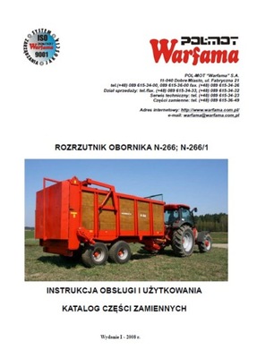 WARFAMA N-266, N-266\/1 - ИНСТРУКЦИЯ \/ KATALOG фото