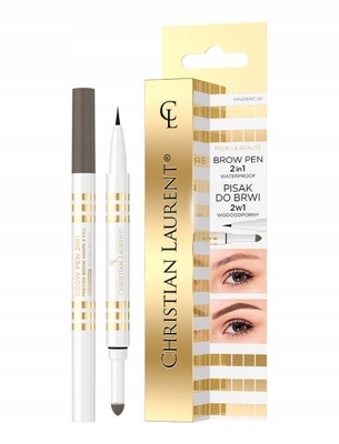 Christian Laurent Brow Pen 2in1 wodoodporny pisak do brwi 2w1 01 Cool Brown